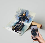 Peinture photo moto personnalisée 