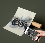 Peinture photo moto personnalisée 