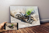 Peinture photo moto personnalisée 