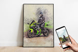 Peinture photo moto personnalisée 