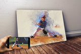 Personalized baseball photo Painting