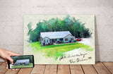 Personalized House photo Painting