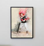 Personalized baseball photo Painting