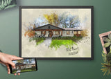 Personalized House photo Painting