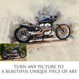Peinture photo moto personnalisée 