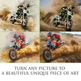 Peinture photo moto personnalisée 
