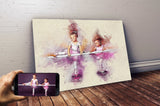 Personalized Ballet photo Painting