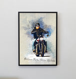 Peinture photo moto personnalisée 